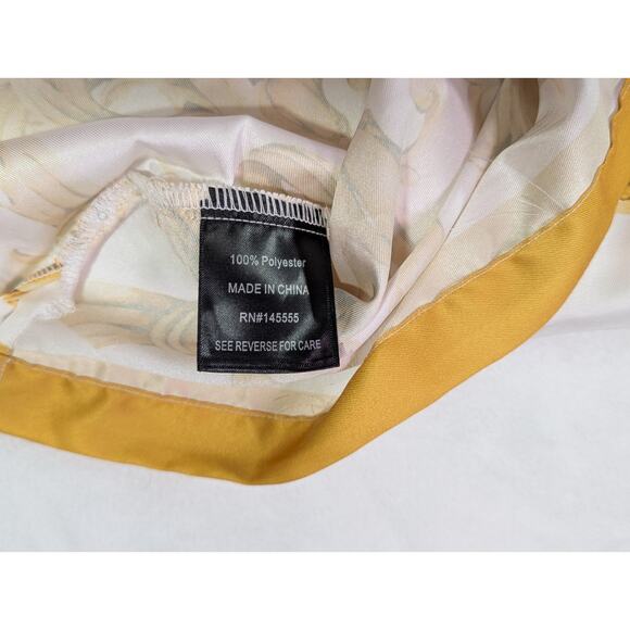 Gold Baroque Style Print Short Sleeve Sport Shirt Size 3XL by Cigar Couture - Picture 6 of 12